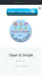 Mobile Screenshot of cleanandsimpleservices.com